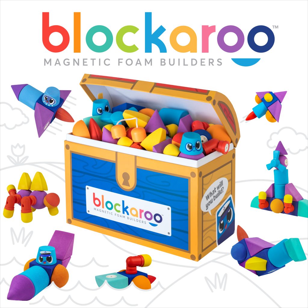 Blockaroo - Magnetic foam building blocks for toddlers